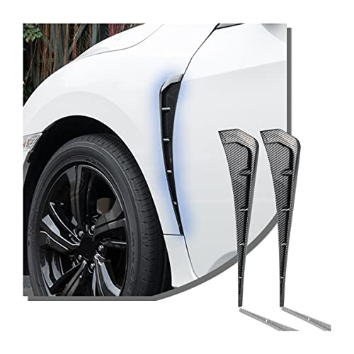 Carbon Fiber Side Air Flow Fender Vents Trim Pair 1