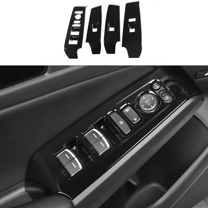 Carbon Fiber Window Switch Control Trims for Honda Civic 11th Gen (2022-2026) - 4PCS 5