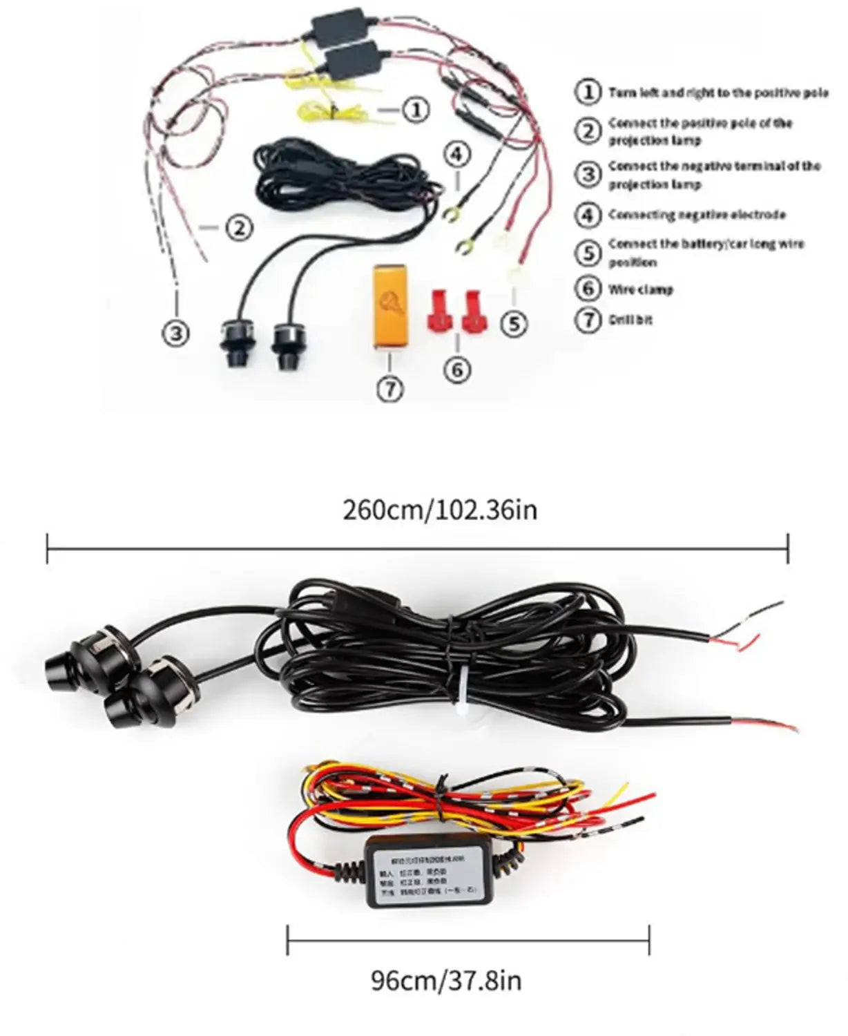 Universal Angel Wings LED Car Light RGB Decorative 4