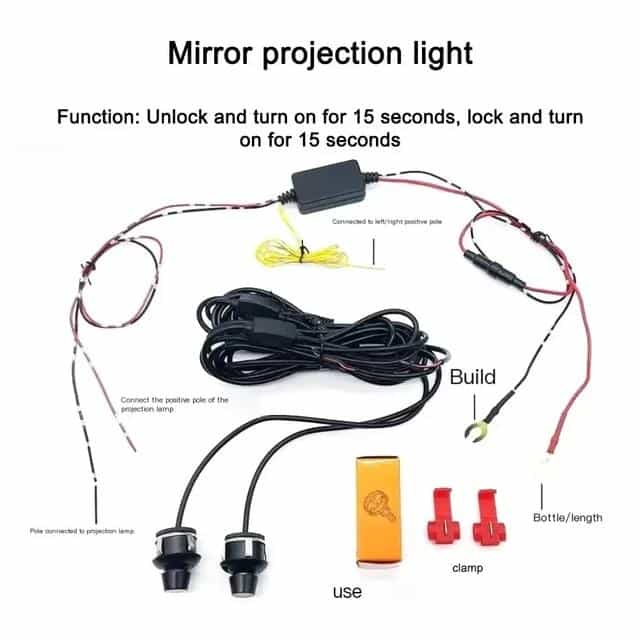 Universal Angel Wings LED Car Light RGB Decorative 5