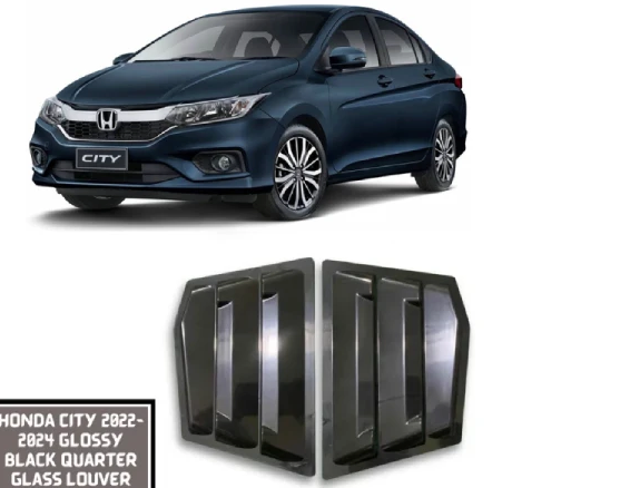 Honda City 2020-2026 Carbon Window Quarter Covers 1