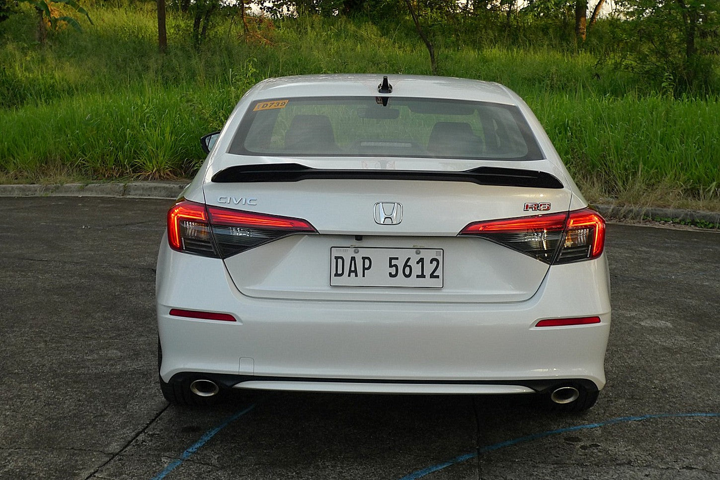 Honda Civic 11th Gen 2022 RS Style Trunk Spoiler 4