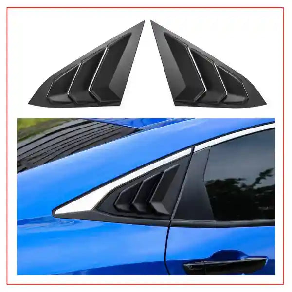 Honda Civic 11th Gen 2022 Carbon Window Quarter Covers 2