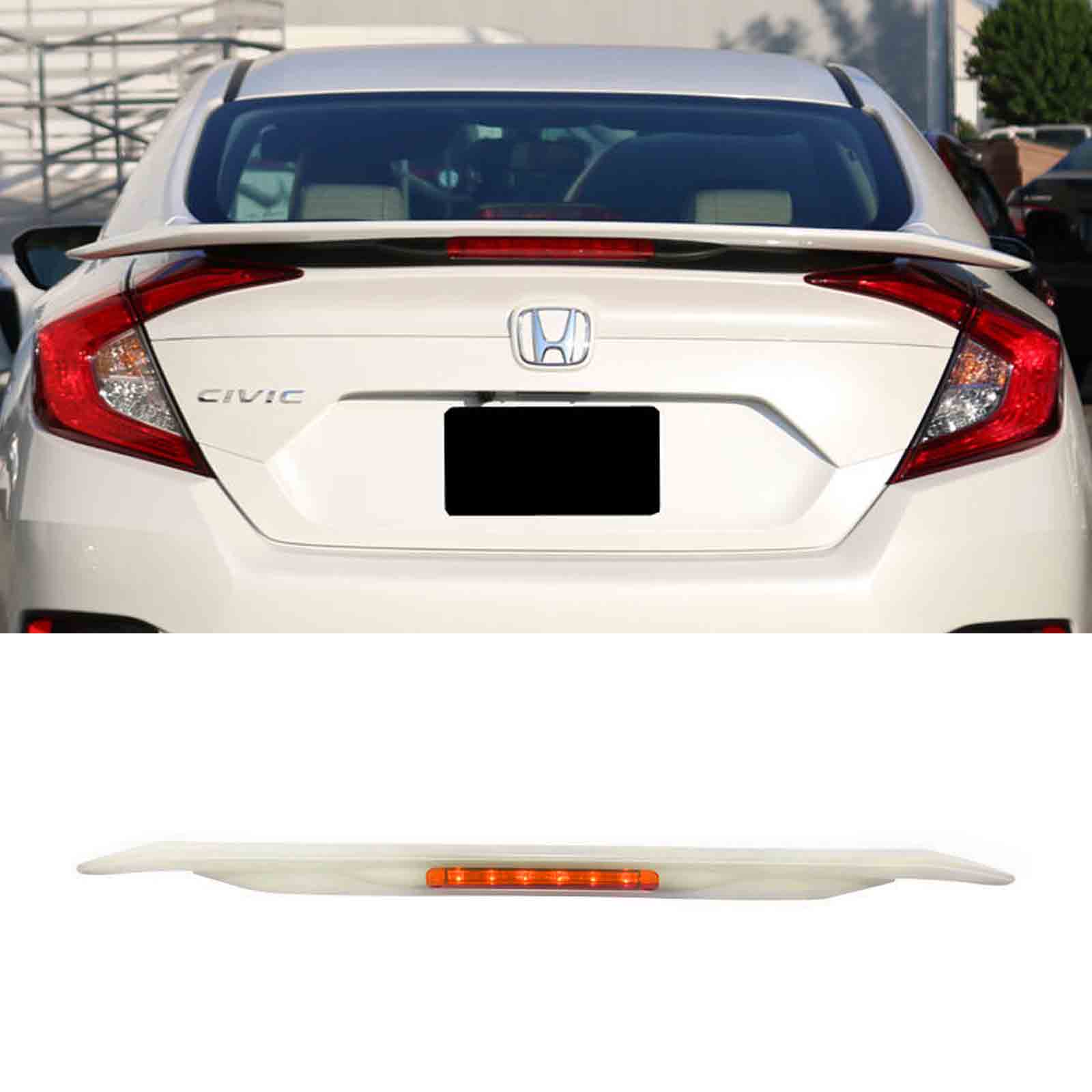 Honda Civic X 2016–2021 RS Style Trunk Spoiler 1