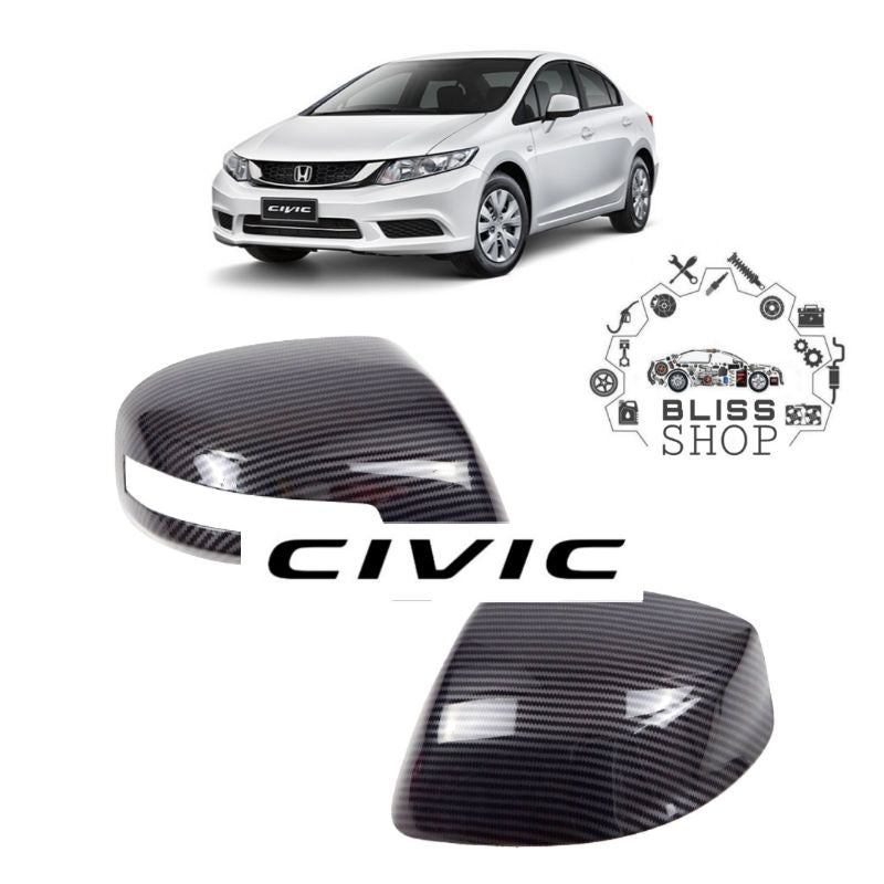Honda Civic Rebirth 2012–2015 Carbon Style Side Mirror Cover (Pair) 1