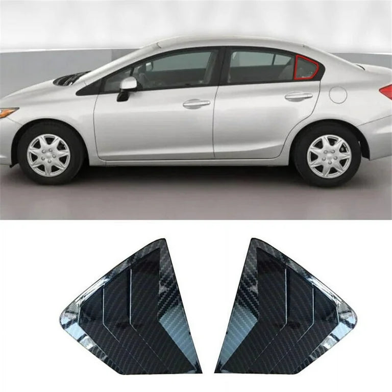 Honda Civic Rebirth 2012-2015 Carbon Window Quarter Covers 2