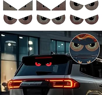 Devil Eye LED Car Rear Windshield Light 11 Modes 7