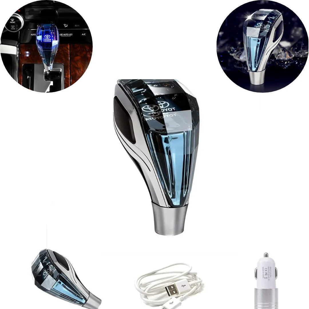 Universal Crystal LED Gear Knob – Touch Activated Premium Car Shifter 7