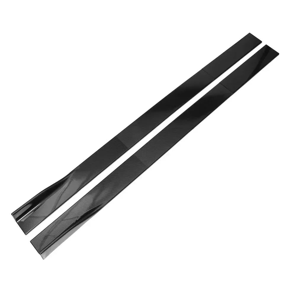 Gloss Black Side Skirts ABS Plastic 4PCS 1