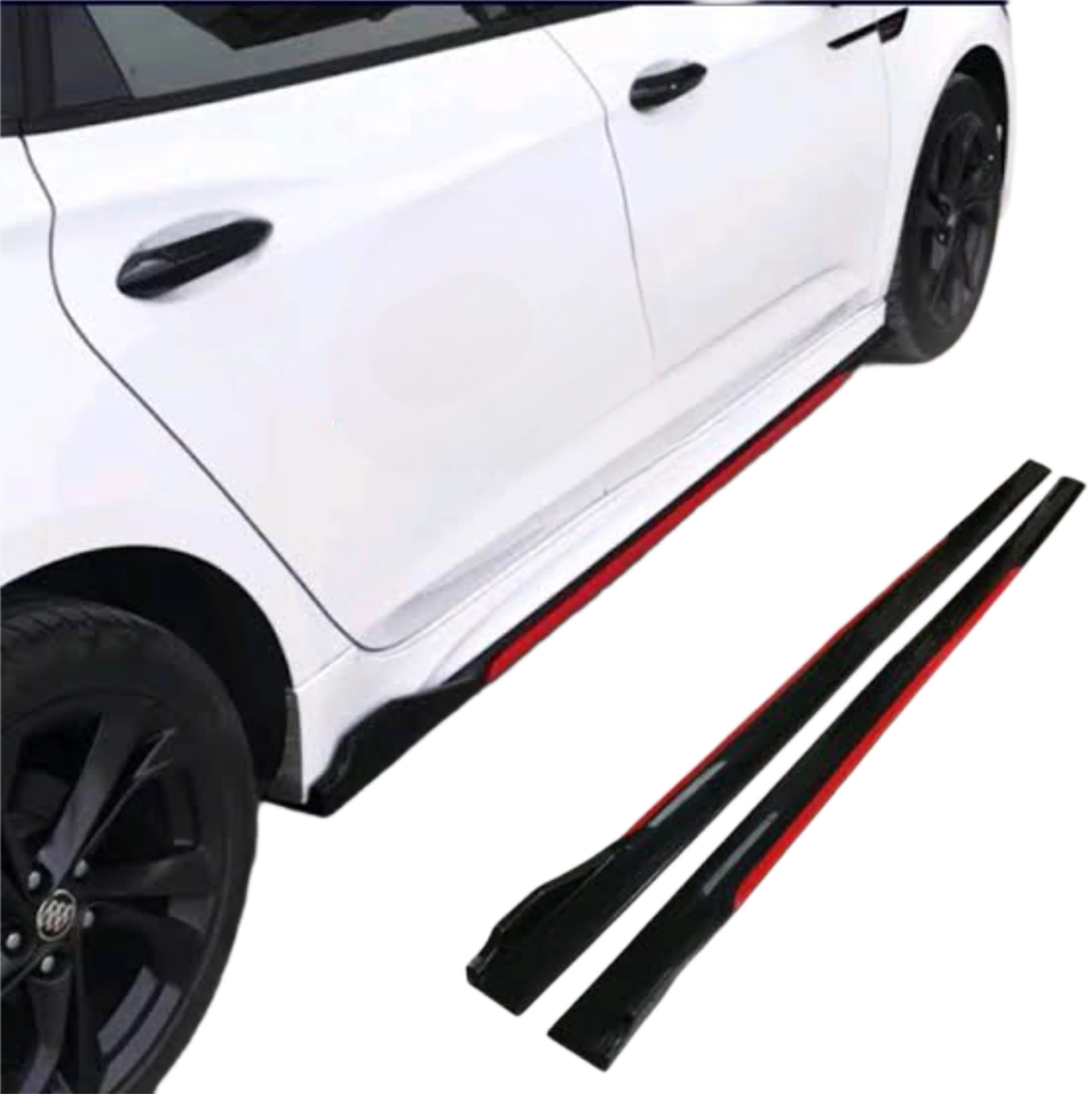 Red Line Side Skirts – ABS Plastic Side Skirt Kit 4 PCS 1