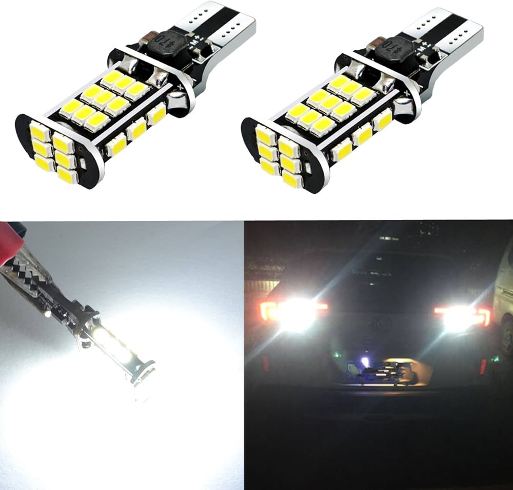 Reverse Bright Light Bulb 24 SMD LED W16W T15 4-Pack 3