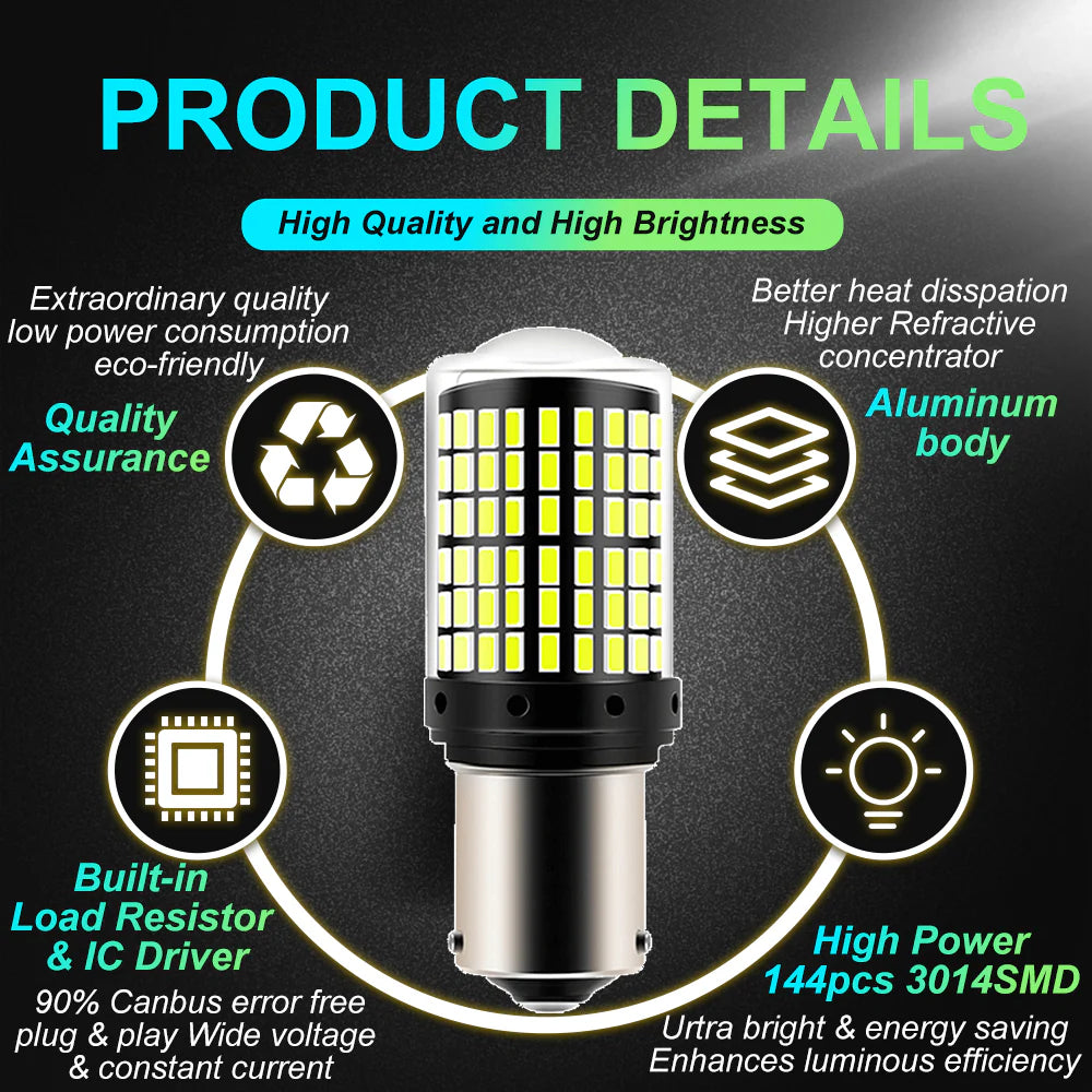 Bright LED Indicator Bulbs 2PCS – Universal 5