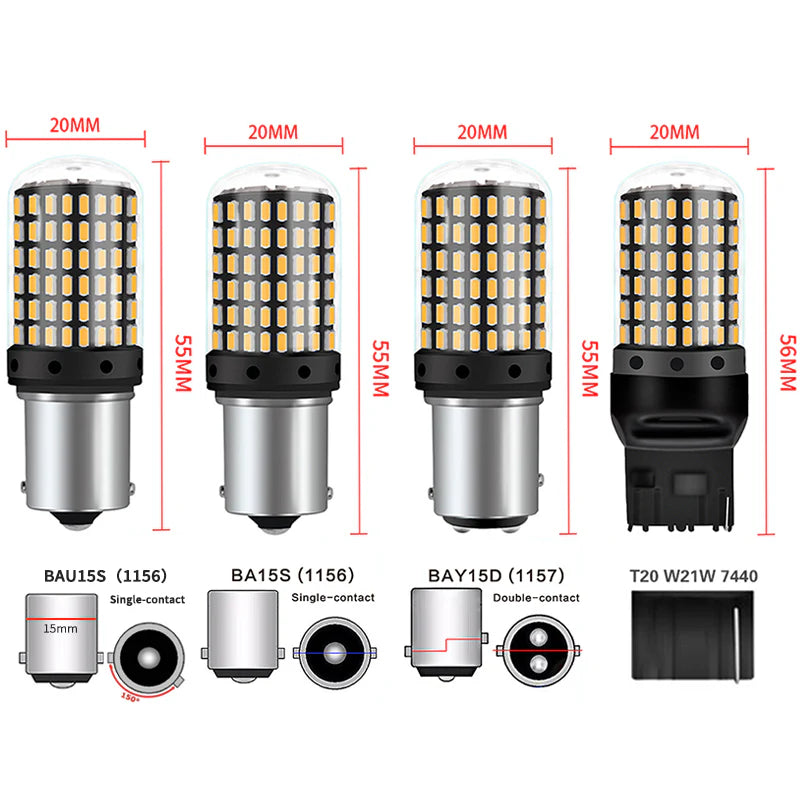 Bright LED Indicator Bulbs 2PCS – Universal 6
