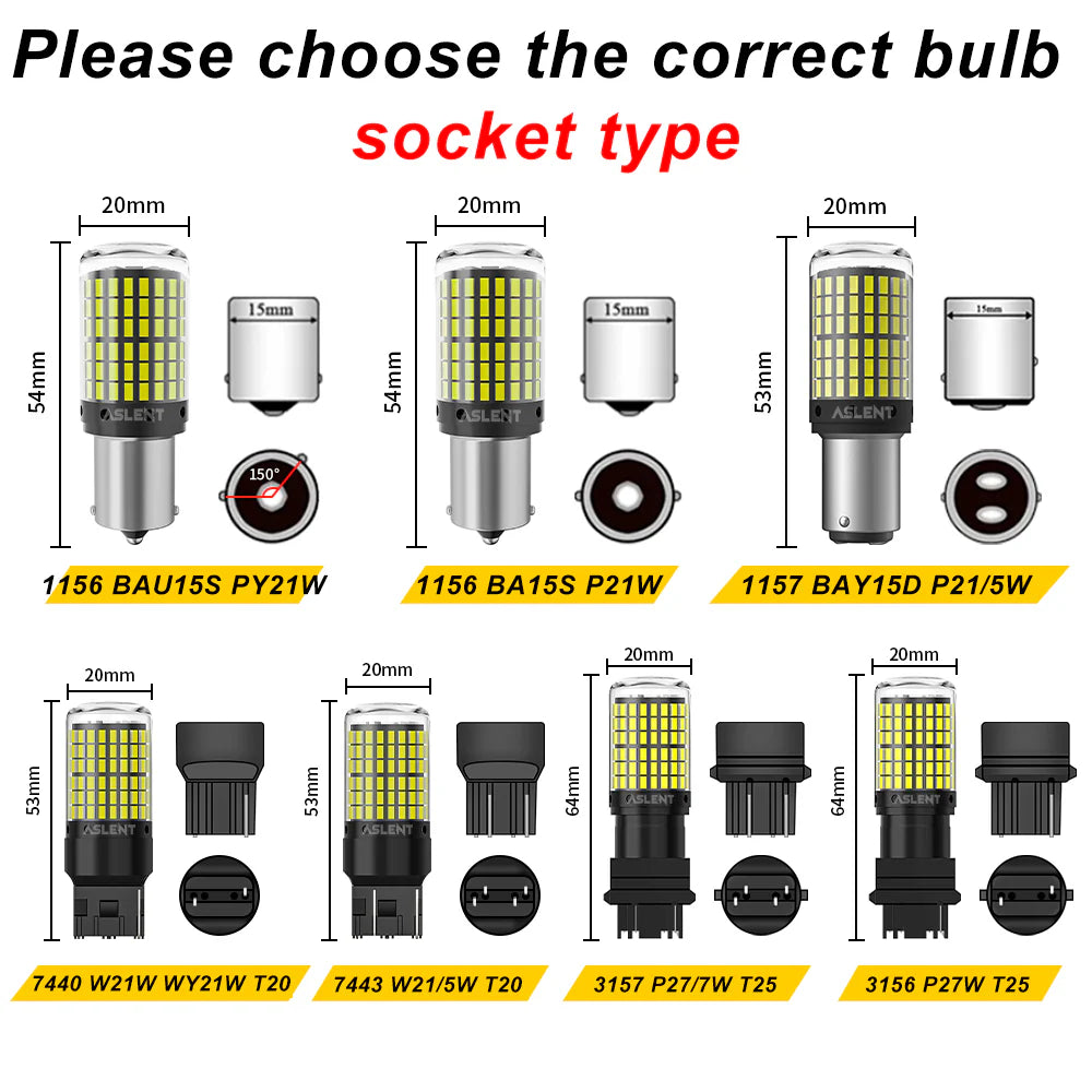 Bright LED Indicator Bulbs 2PCS – Universal 7