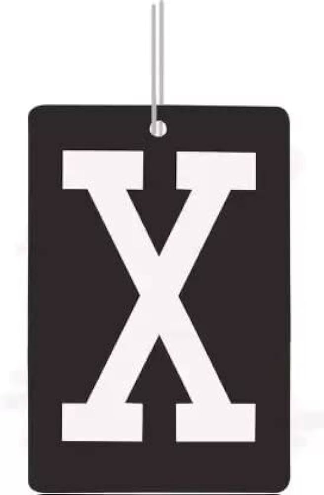 X Card Car Hanging Air Freshener Rear Mirror Perfume 1
