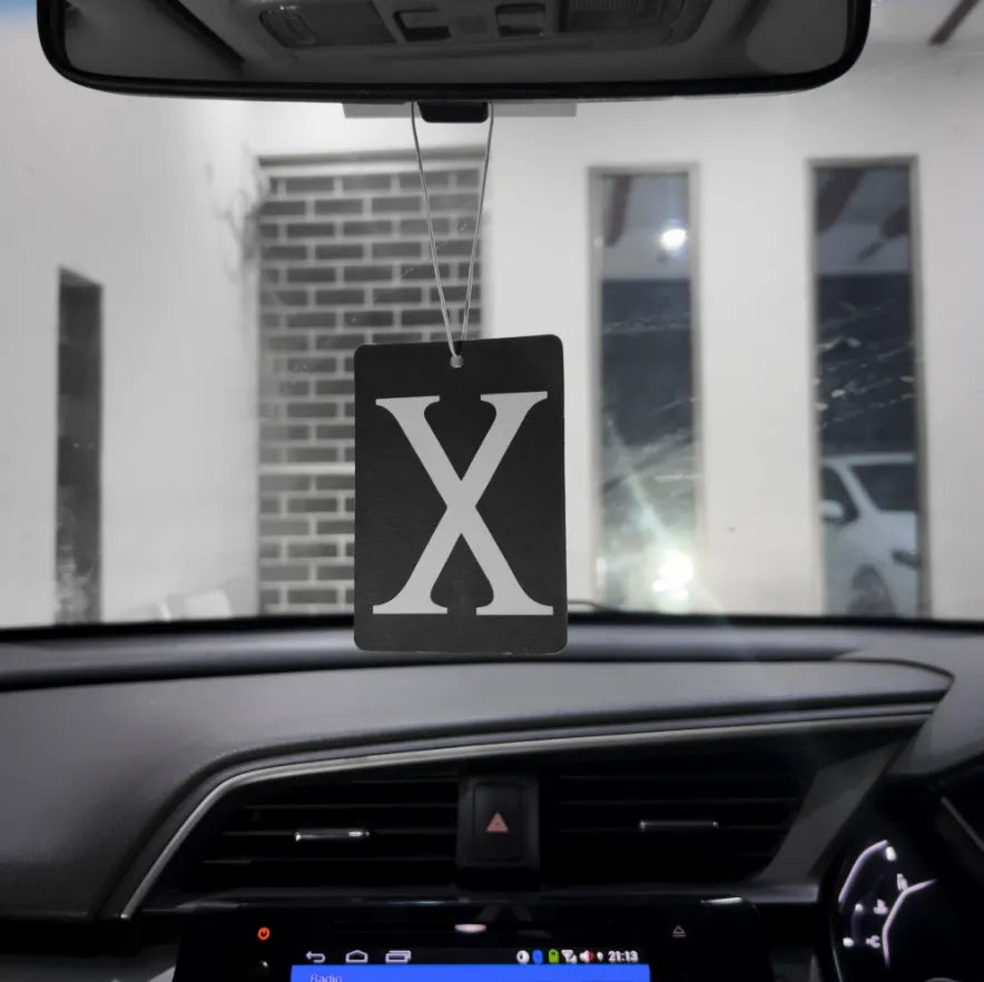 X Card Car Hanging Air Freshener Rear Mirror Perfume 3