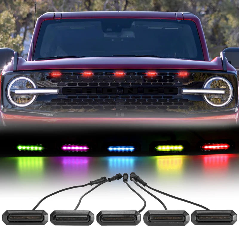Universal Amber Grill Lights 4PCS – LED Front Grill 1