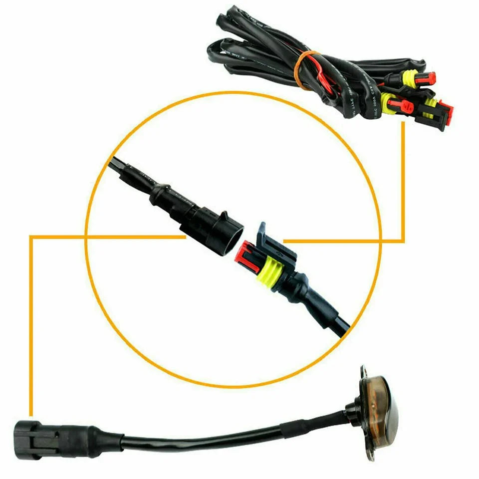 Universal Amber Grill Lights 4PCS – LED Front Grill 7