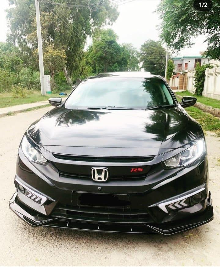 Batman Style Front Bumper Splitter ABS 3PCS 3