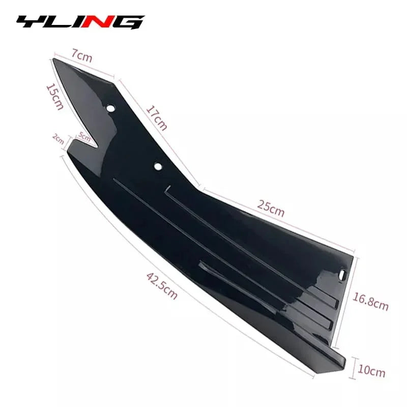 Car Rear Bumper Splitter Cut Style Universal Lip 3