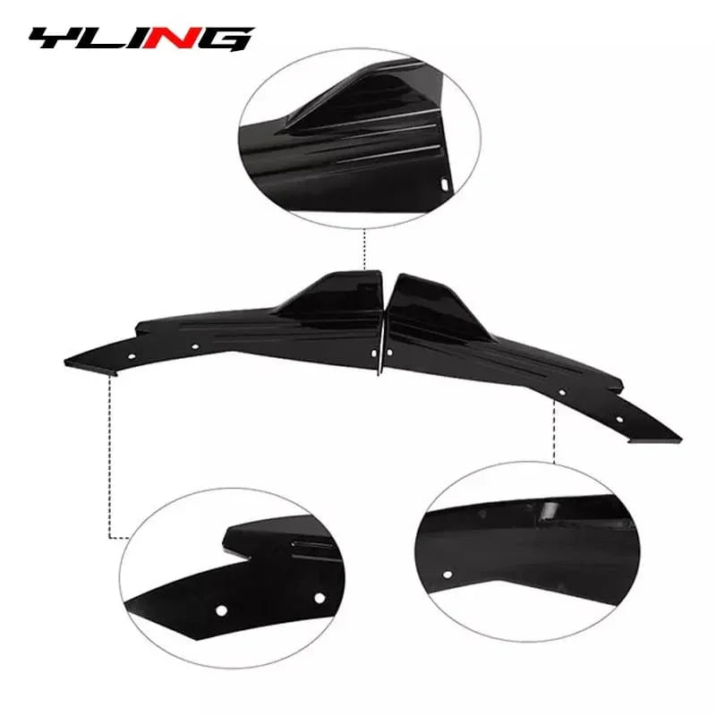 Car Rear Bumper Splitter Cut Style Universal Lip 4