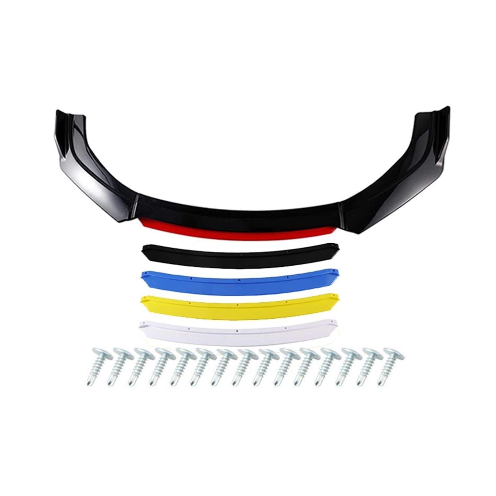 Universal Front Bumper Splitter ABS Plastic 4PCS 1