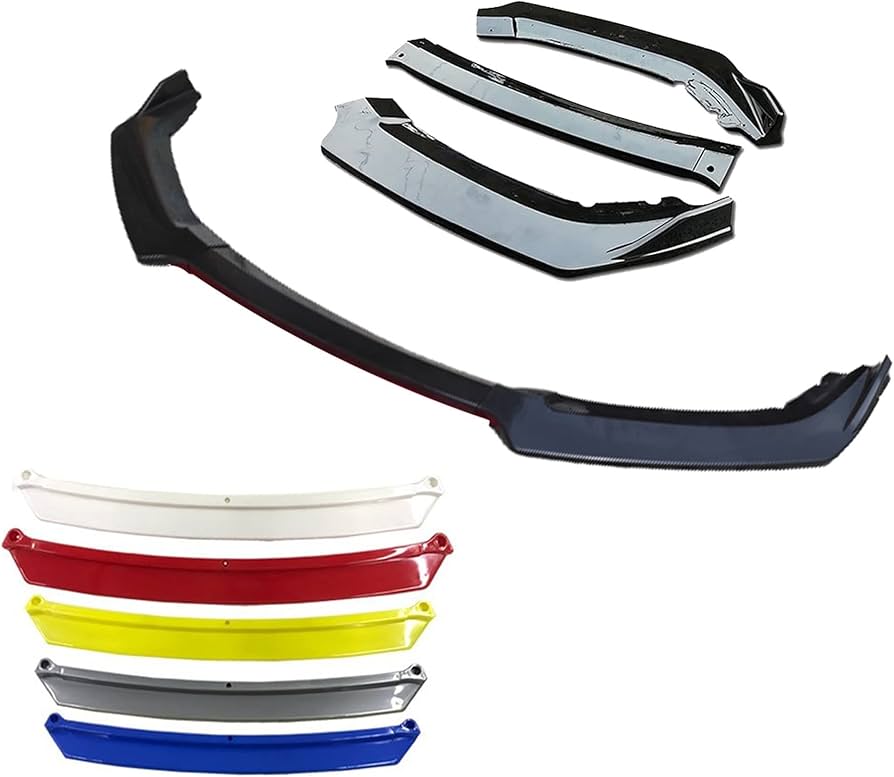 Universal Front Bumper Splitter ABS Plastic 4PCS 4