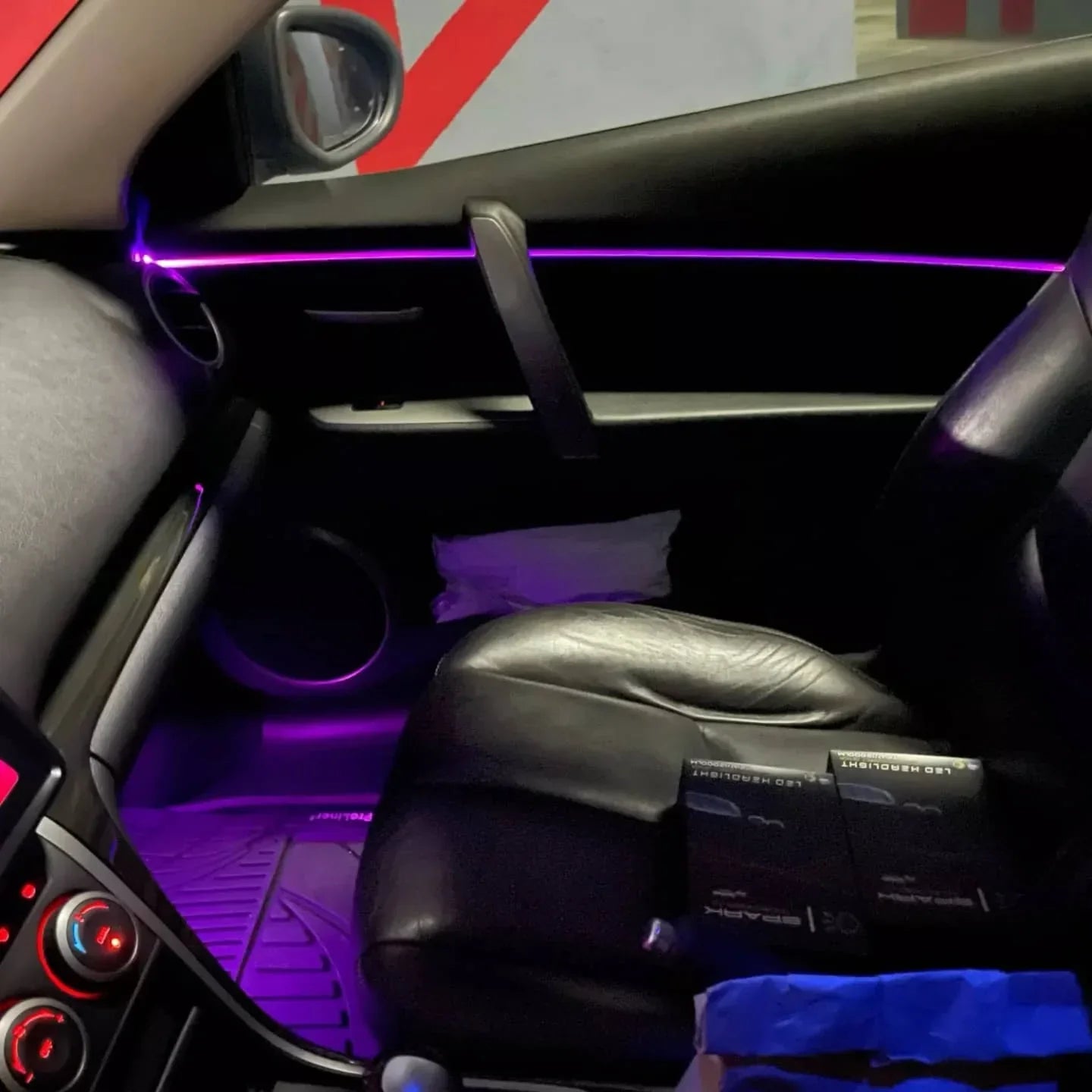 Car Interior Ambient Lights 5 Point Dashboard + Doors 4