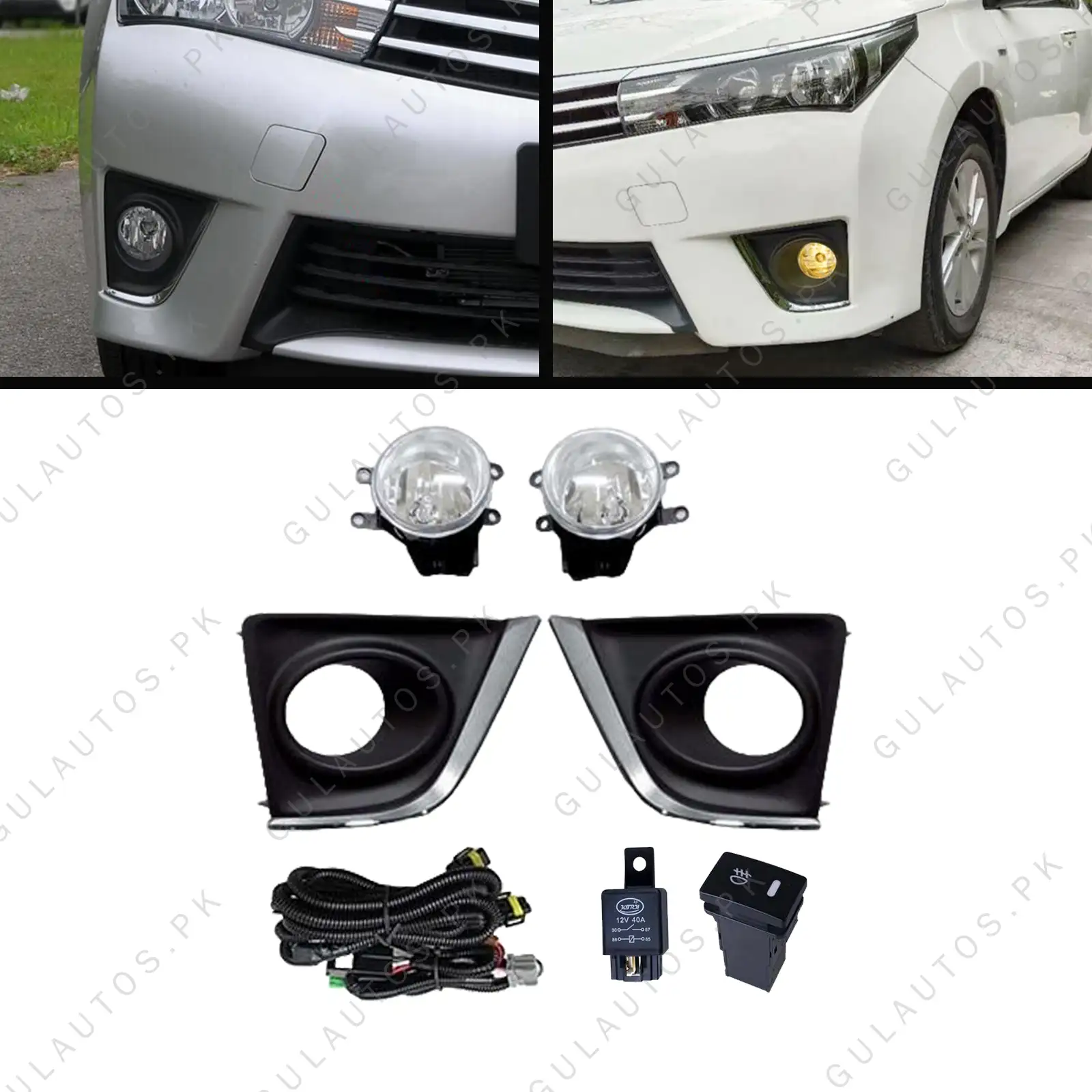 Toyota Corolla Premium Fog Lights With Covers 2015-2022 1