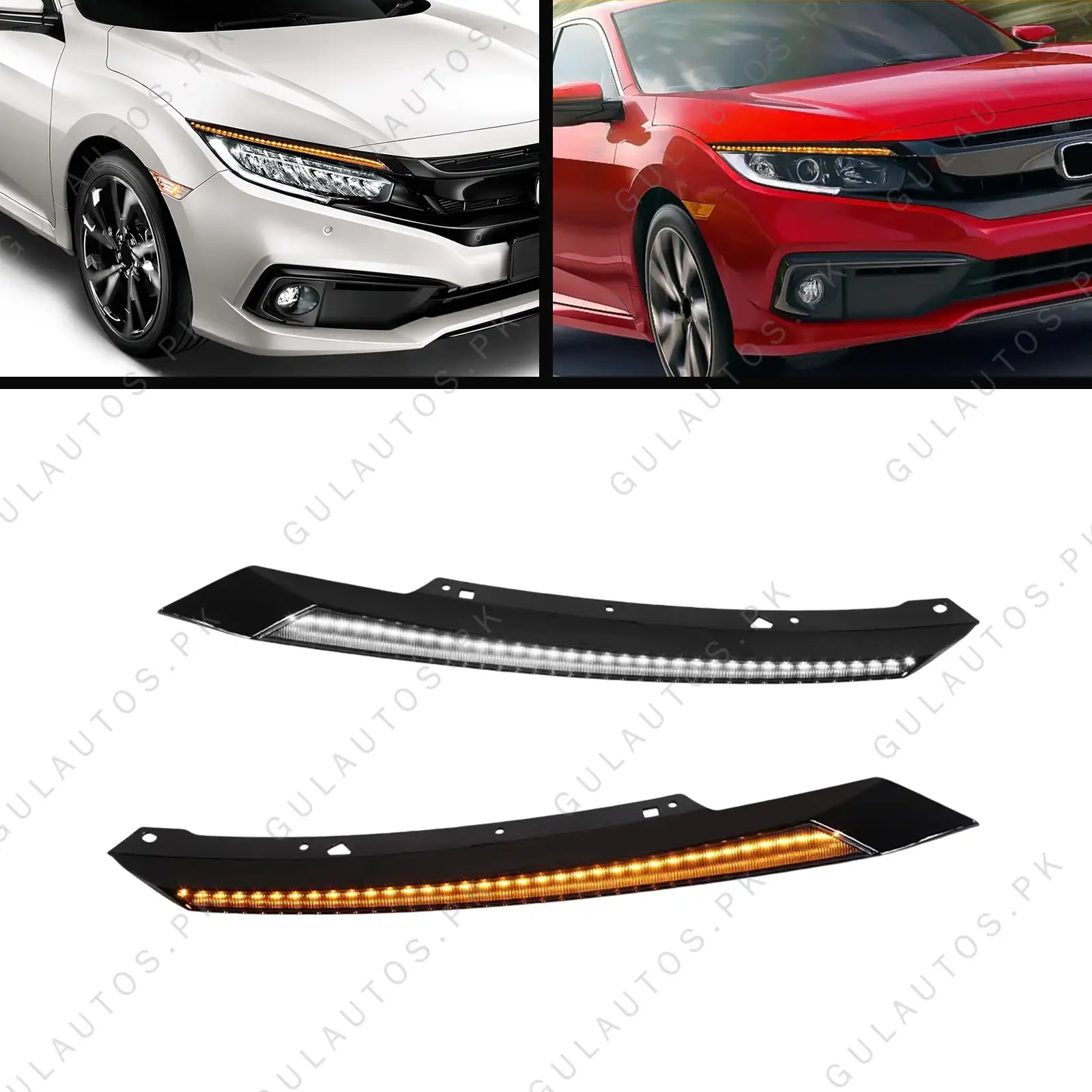 Honda Civic Eyebrow Headlight In Pair 2018-2021 1