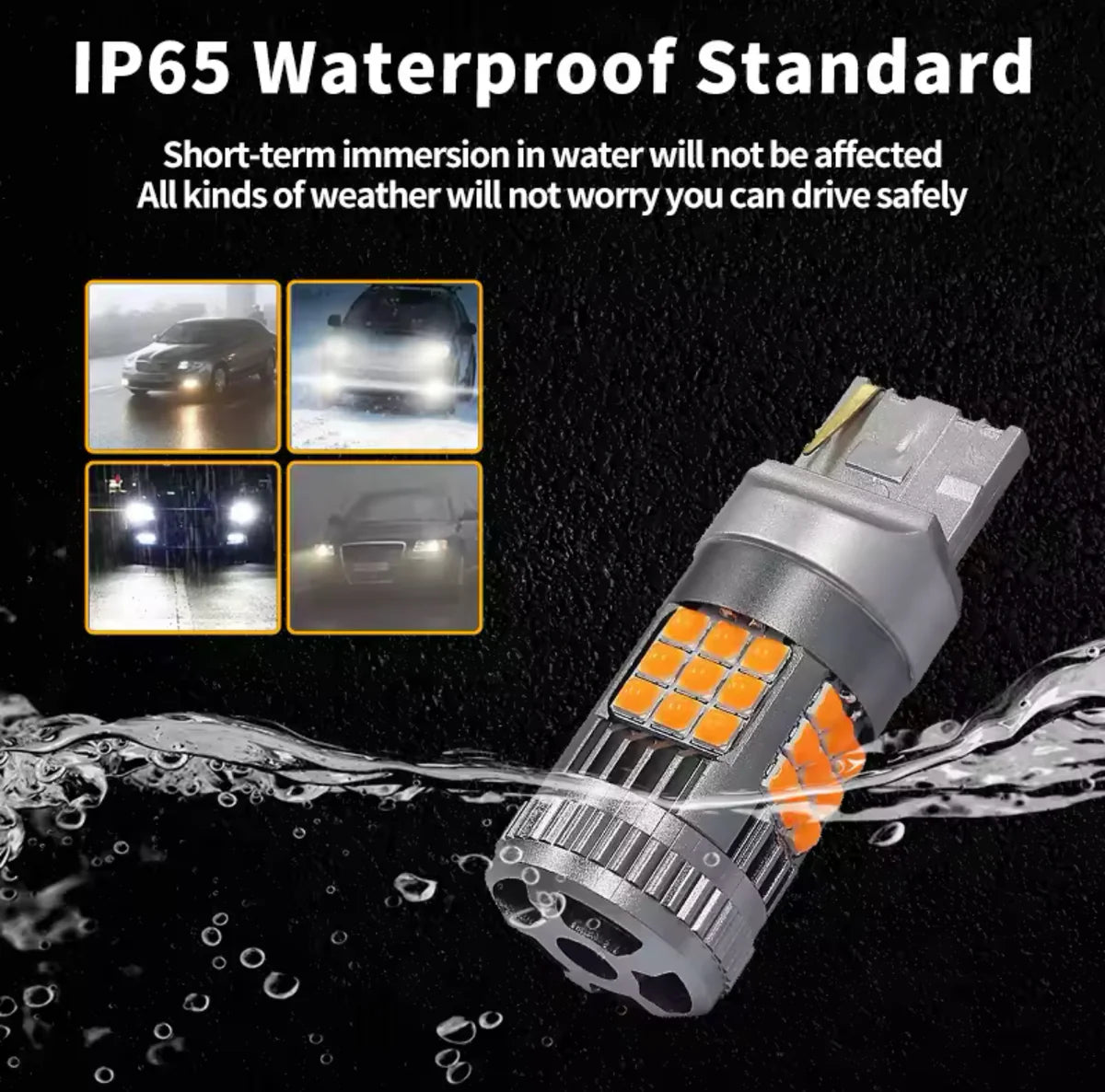 Canbus Bright LED Indicator Bulbs 2PCS 2