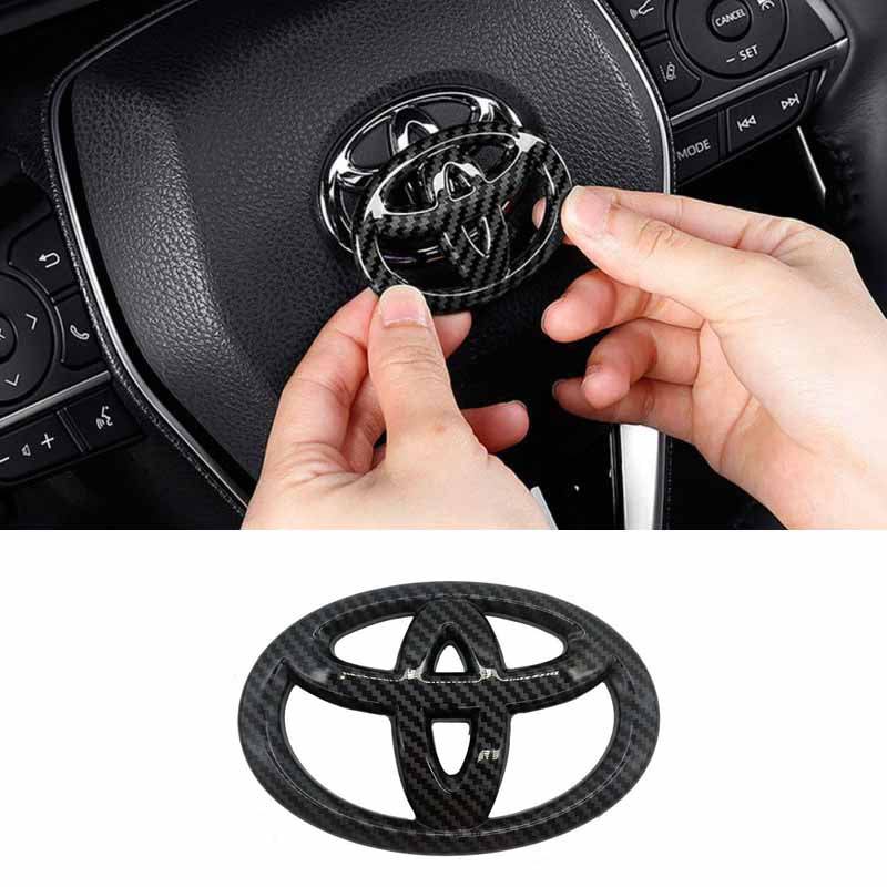 Logos, monograms, badges and styling stickers for cars displayed for online shopping
