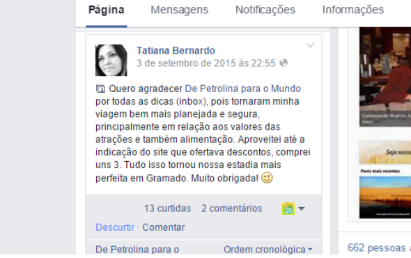 depoimento de viajante