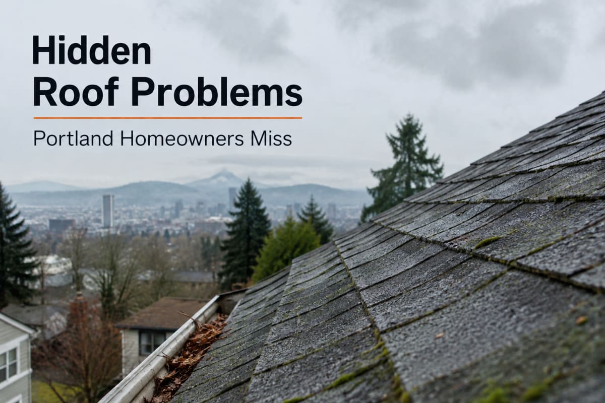 HIDDEN ROOF PROBLEMS PORTLAND HOMEOWNERS MISS