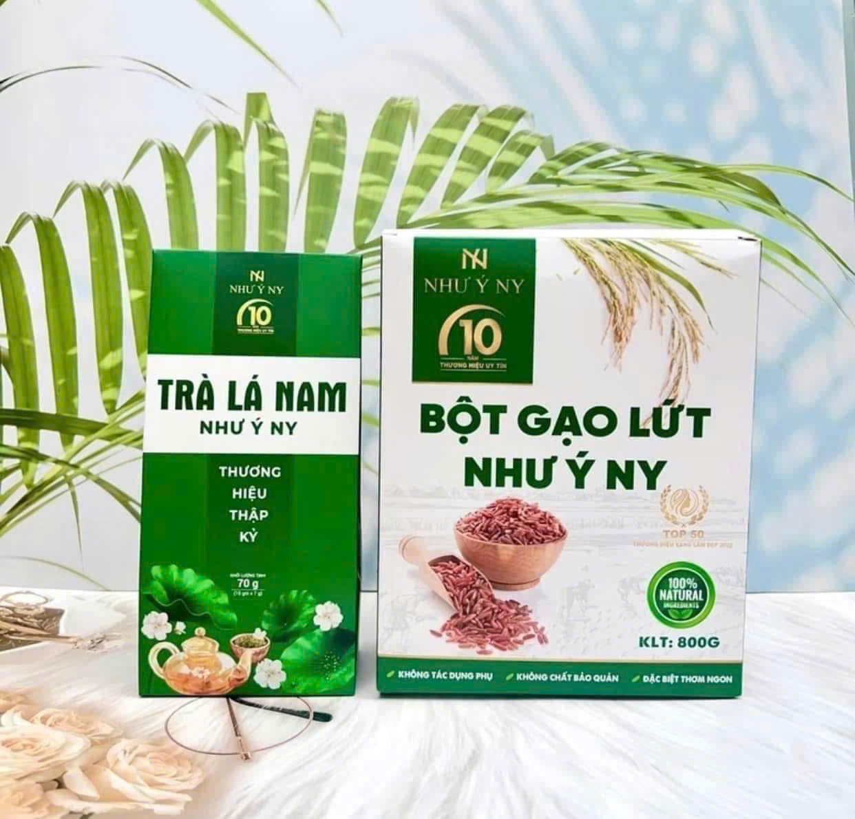 Combo 1 bột gạo lứt Như Ý và 1 trà lá nam Như Ý - 3