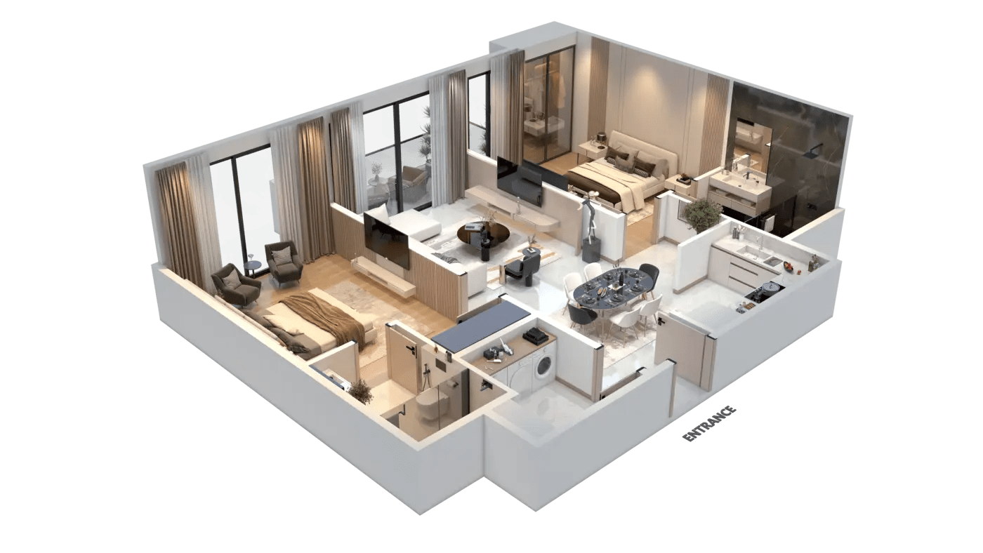 2 Bedroom Floor Plan - Floor Plan