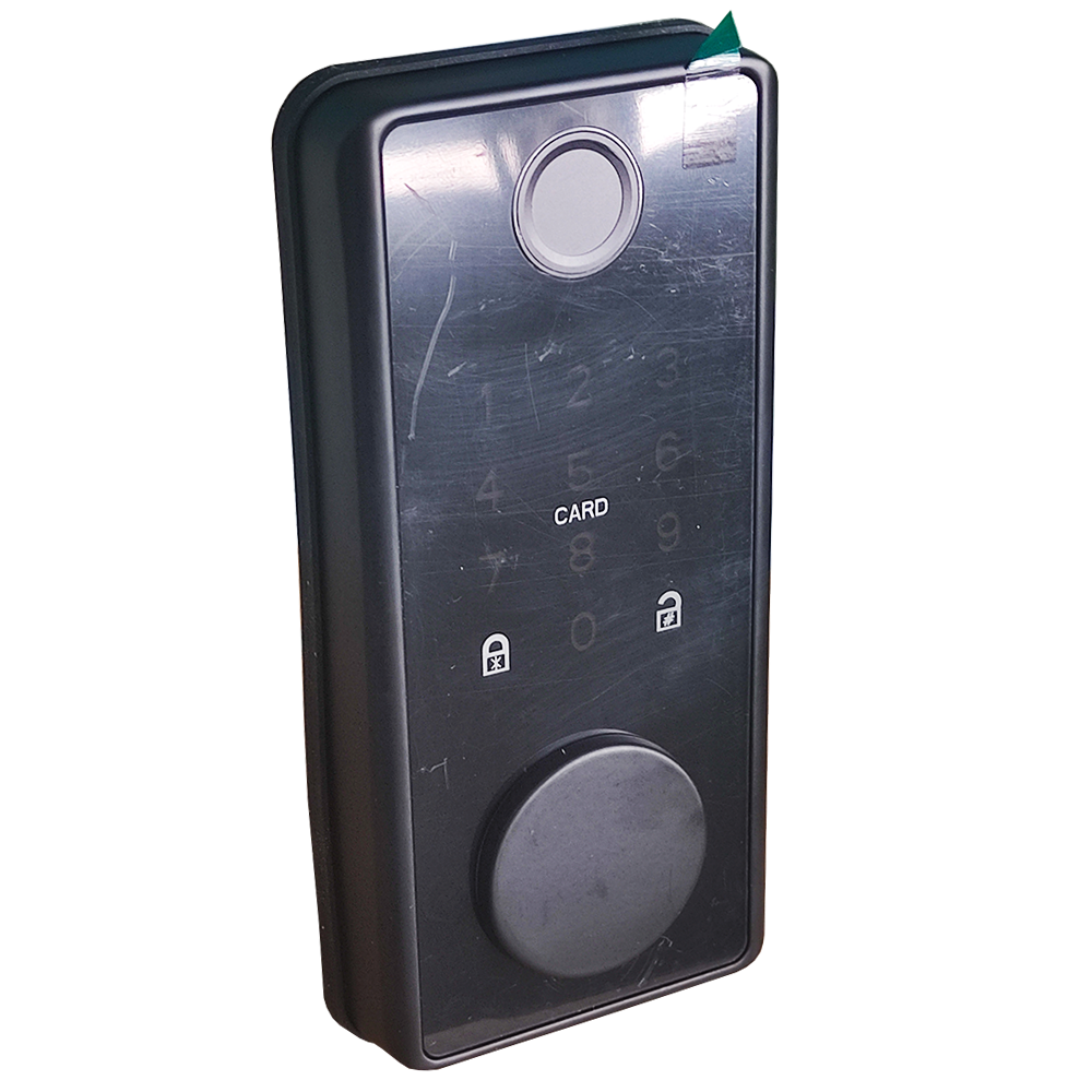 Cerradura Digital Tipo Cerrojo Compatible Con Bluetooth, Para Puerta, Color Negro