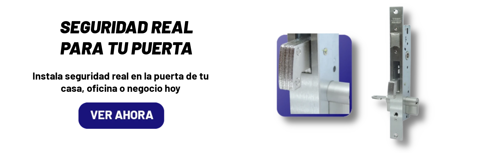 Cerradura de embutir TESA® 2240 con cilindro de alta seguridad.