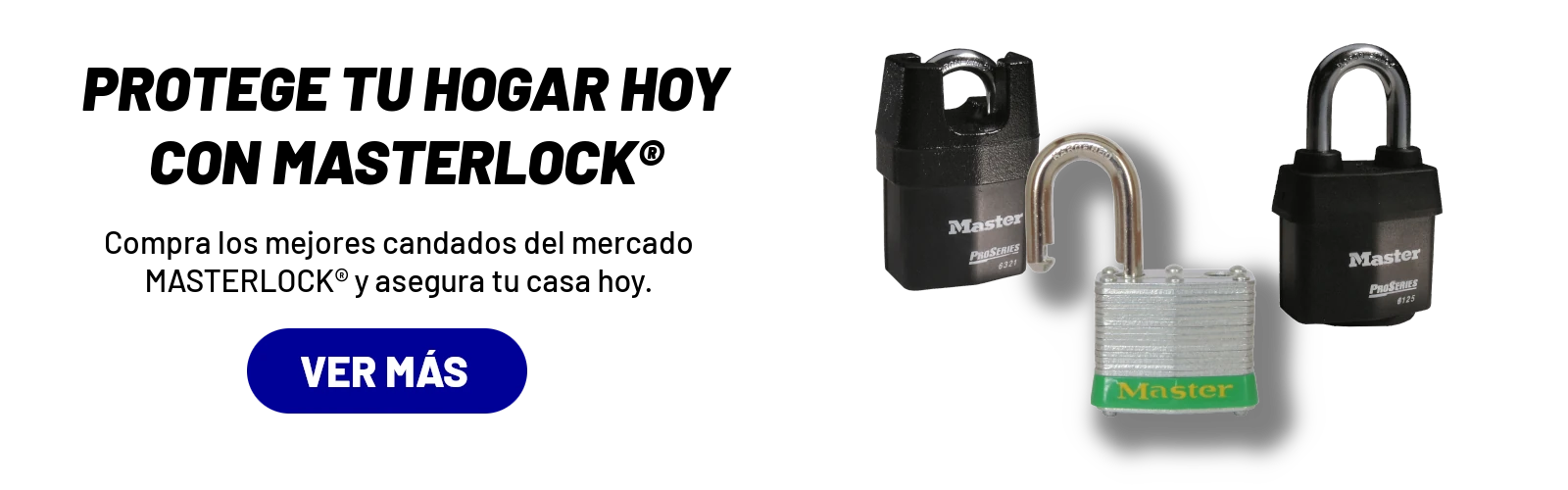 Candados de seguridad MASTERLOCK® en venta en Diproseg.