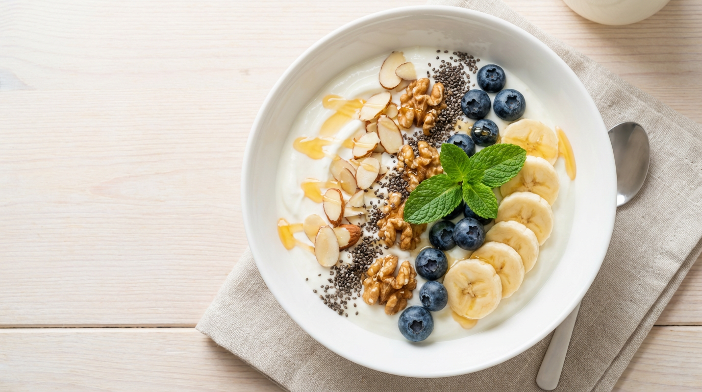 Greek Yogurt Protein Bowl - High protein recipe by Merina Nutrition