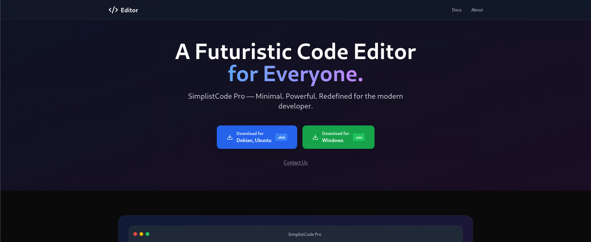 editor main website image