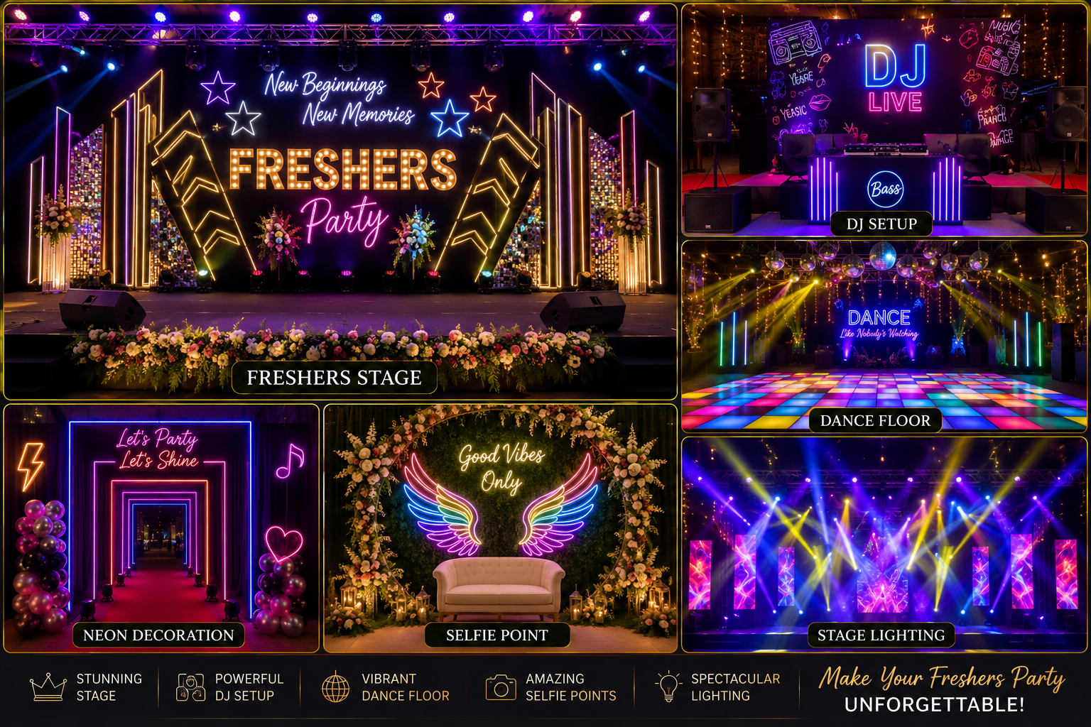 Freshers Party Decoration Gallery Item 1