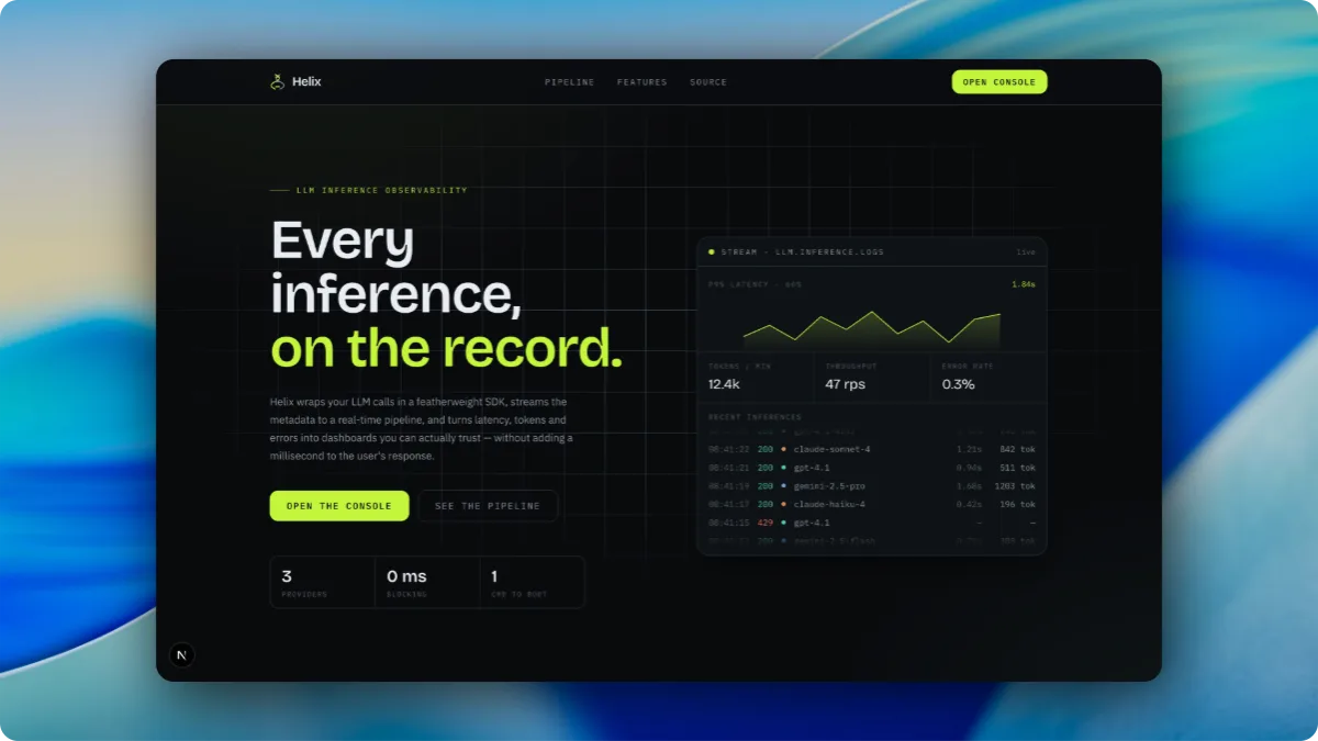 Helix screenshot