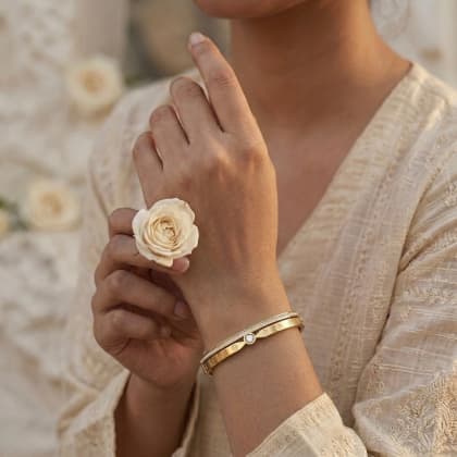 Diamond Kada - bracelet