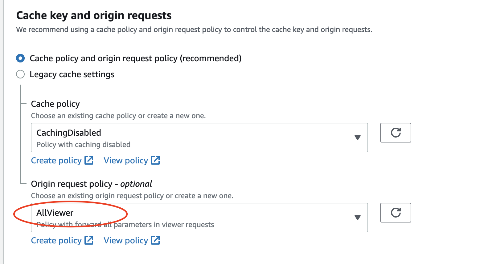 Choosing the right origin request policy