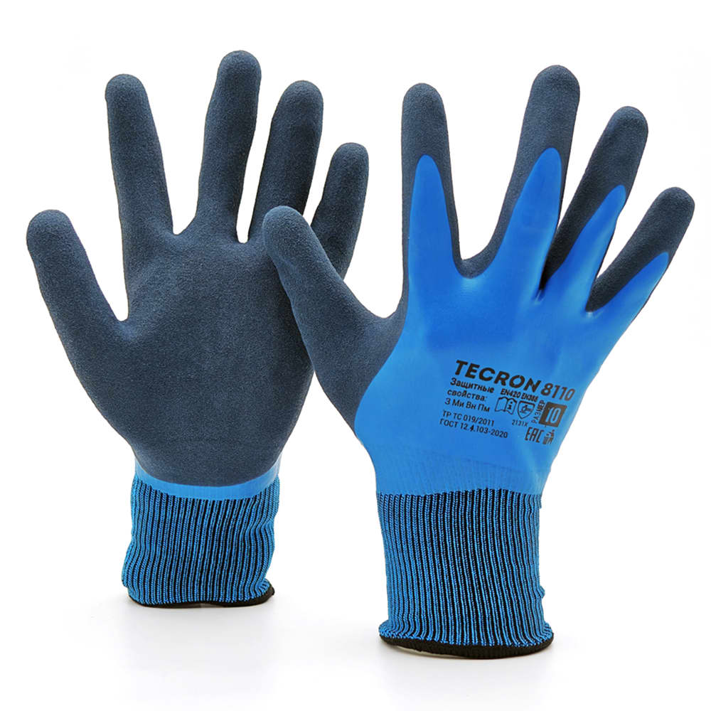 Перчатки рабочие TECRON 8110 с латексным покрытием
