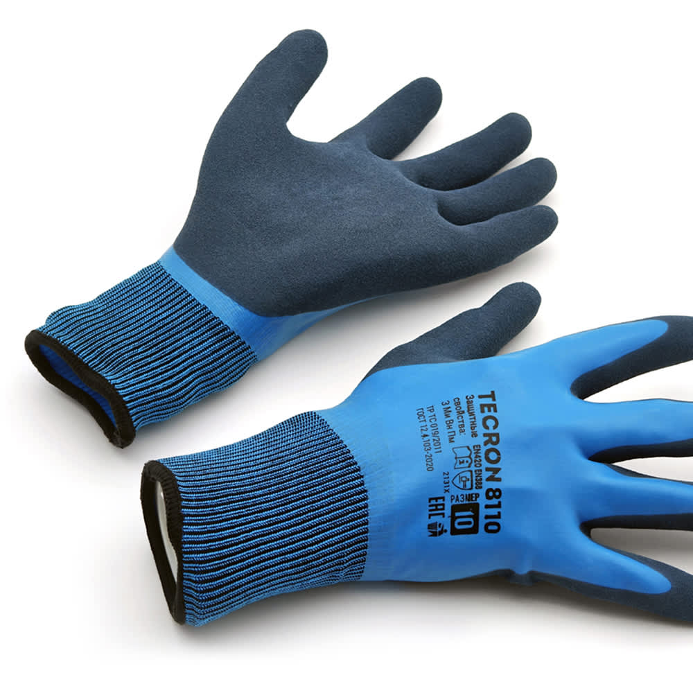 Перчатки рабочие TECRON 8110 с латексным покрытием