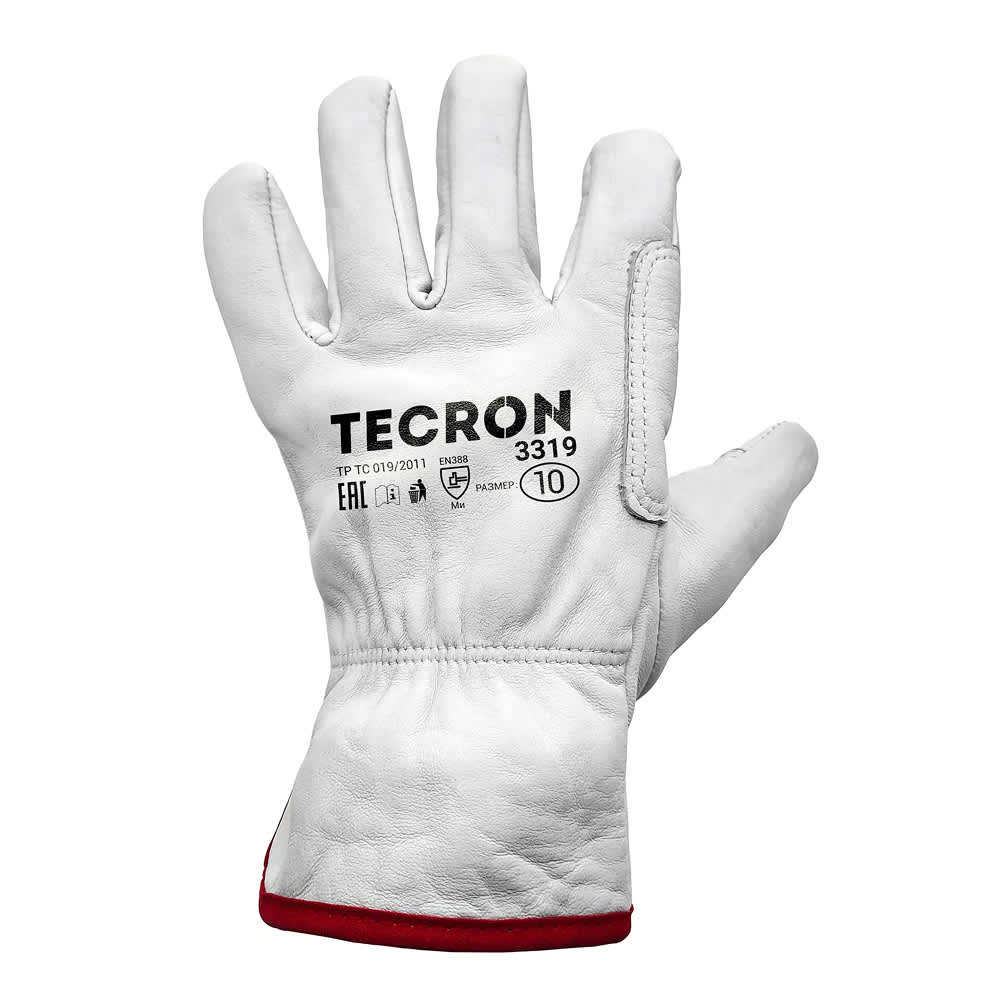 Перчатки рабочие кожаные TECRON 3319
