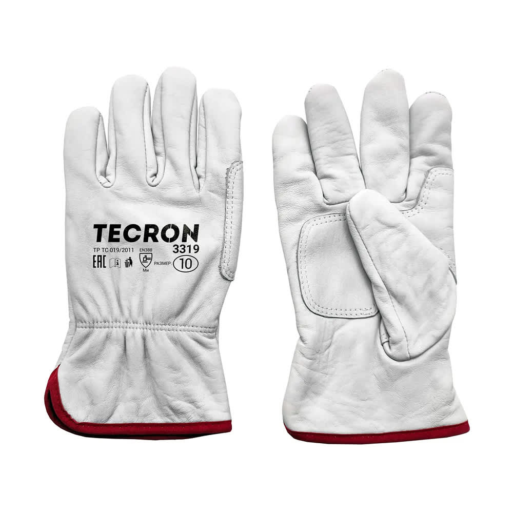 Перчатки рабочие кожаные TECRON 3319