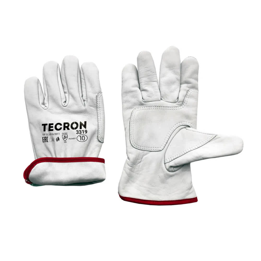 Перчатки рабочие кожаные TECRON 3319